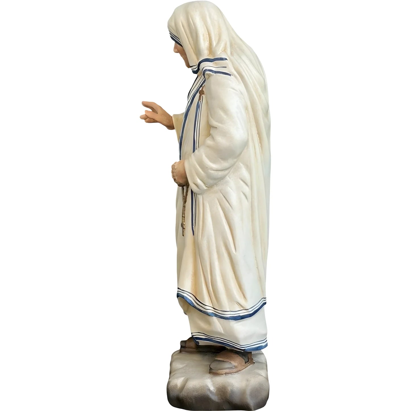 Saint Teresa of Calcutta Statue in Maple and Lime Wood Val Gardena