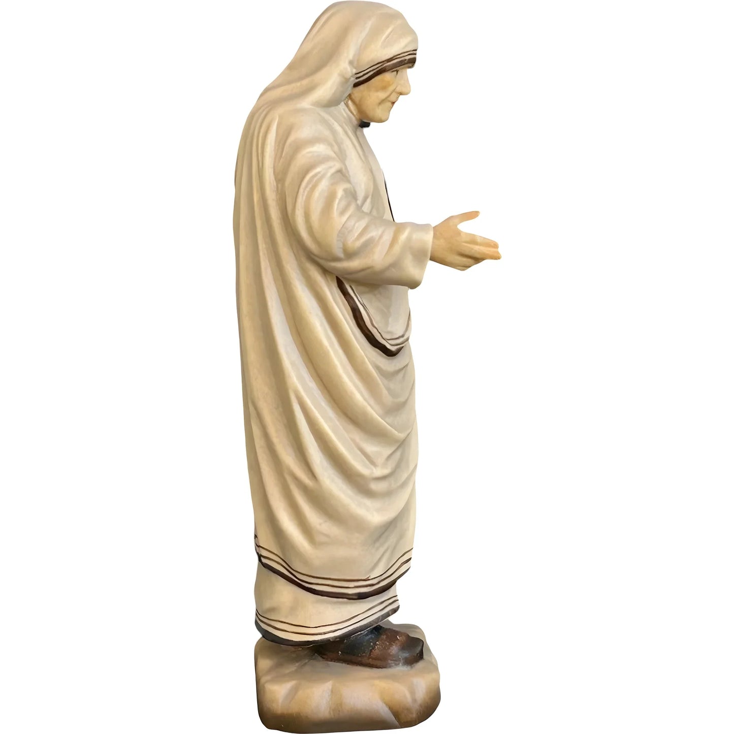 Saint Teresa of Calcutta Statue in Maple and Lime Wood Val Gardena