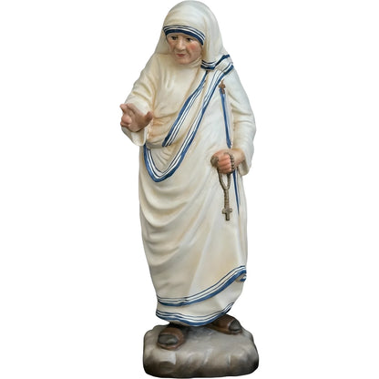 Saint Teresa of Calcutta Statue in Maple and Lime Wood Val Gardena