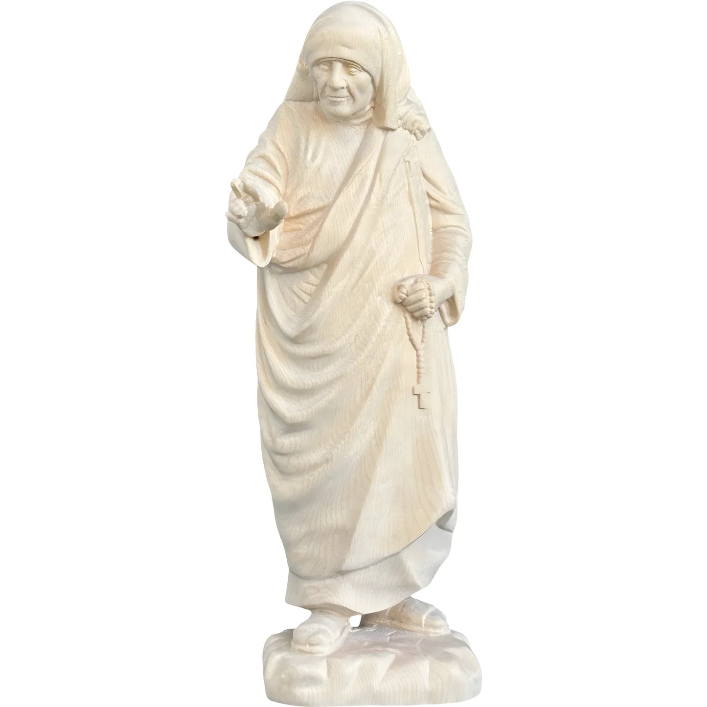 Saint Teresa of Calcutta Statue in Maple and Lime Wood Val Gardena