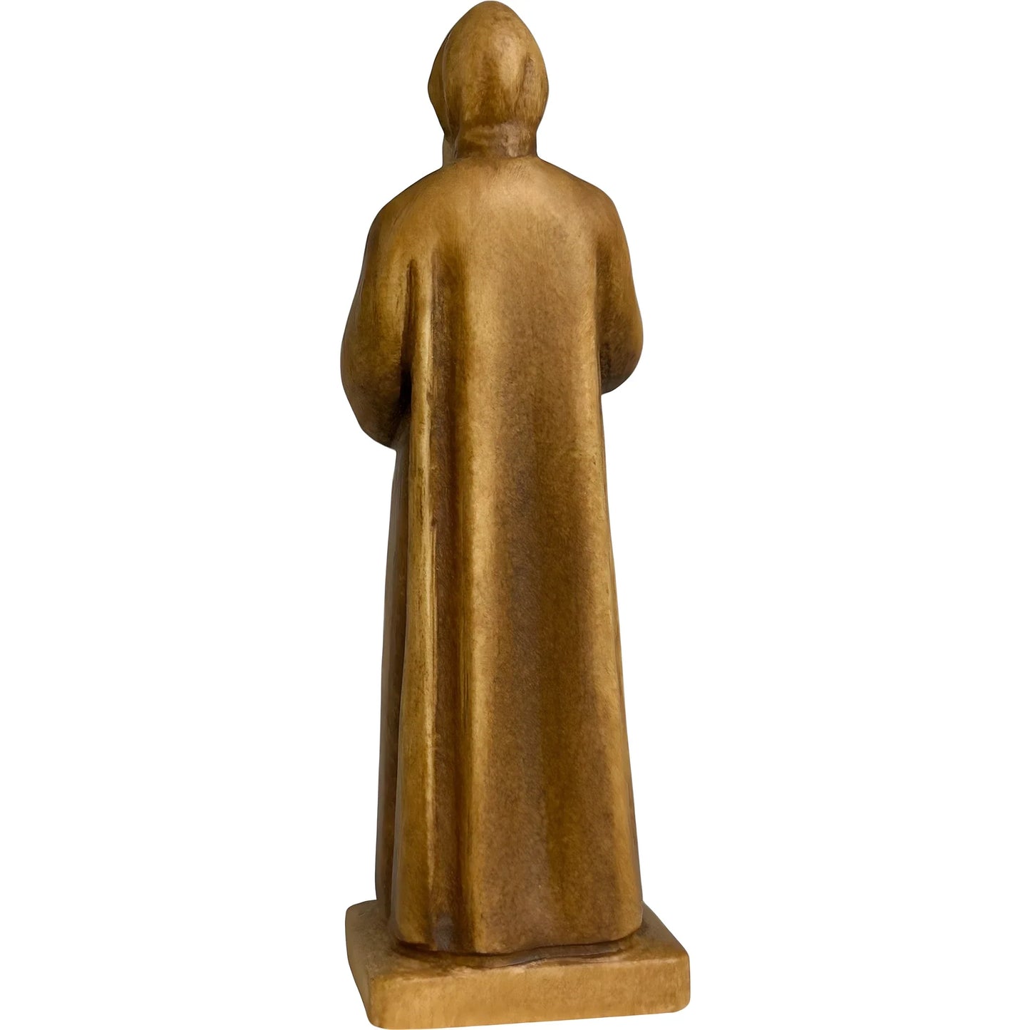 St. Charbel Makhlouf Statue in Hand-Carved Wood Val Gardena