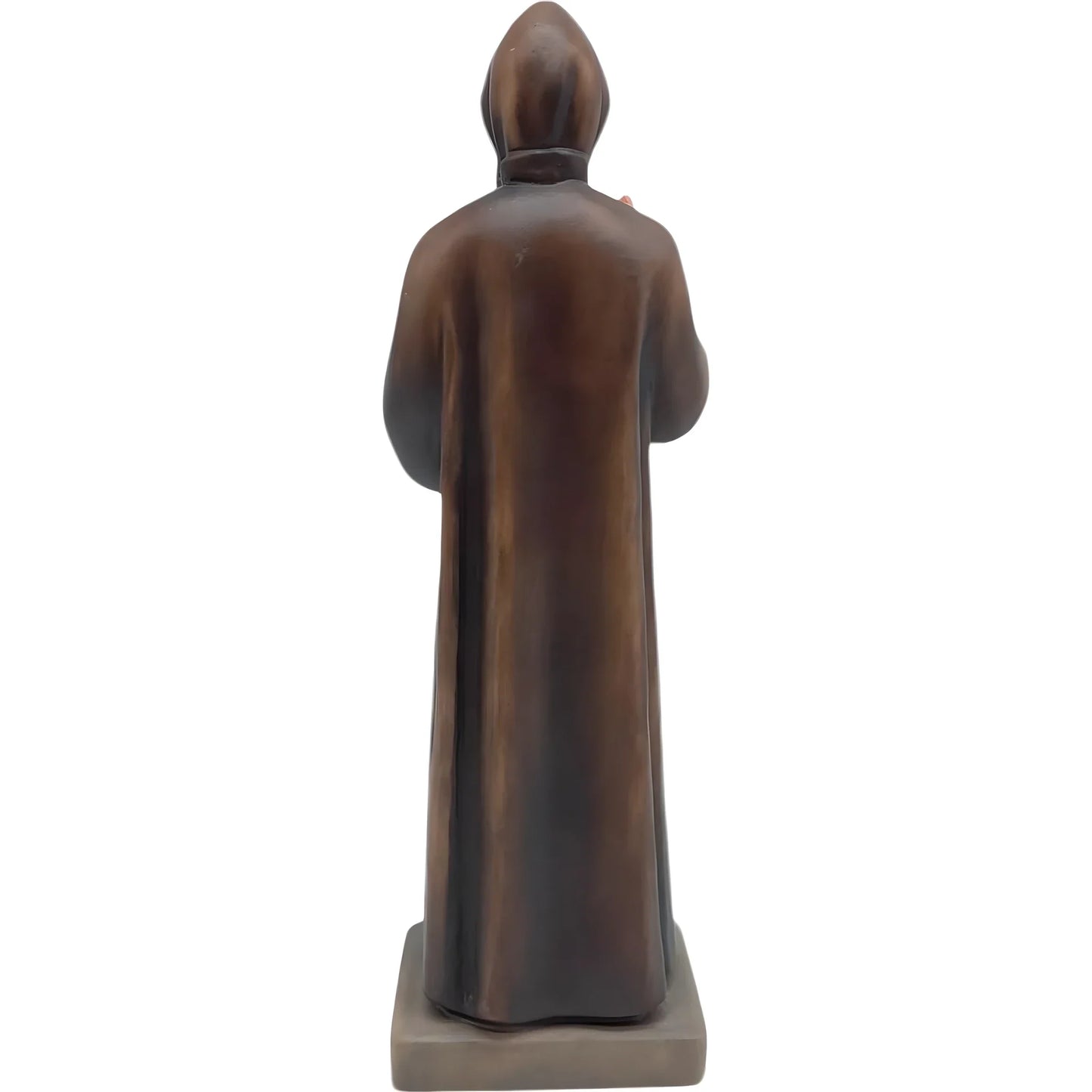 St. Charbel Makhlouf Statue in Hand-Carved Wood Val Gardena