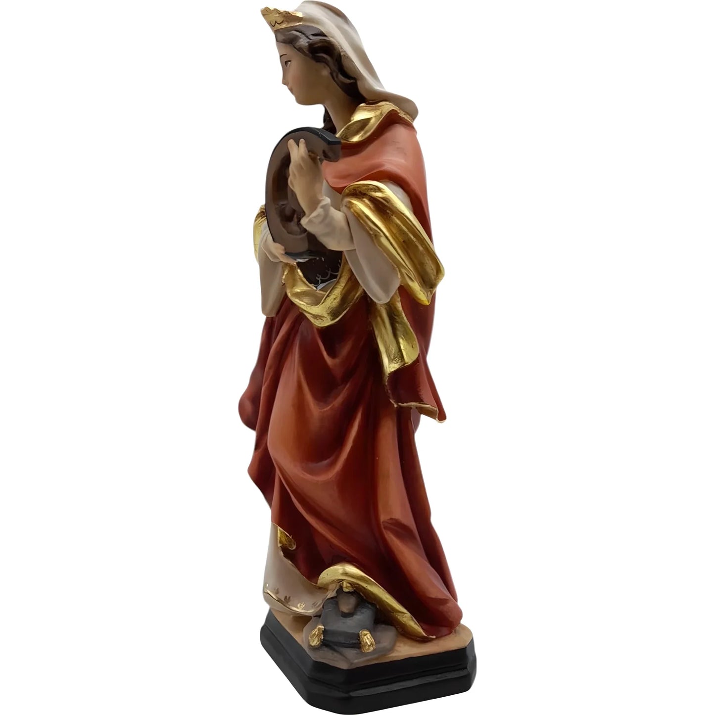 Saint Catherine of Alexandria Statue - Val Gardena Wood Sculpture