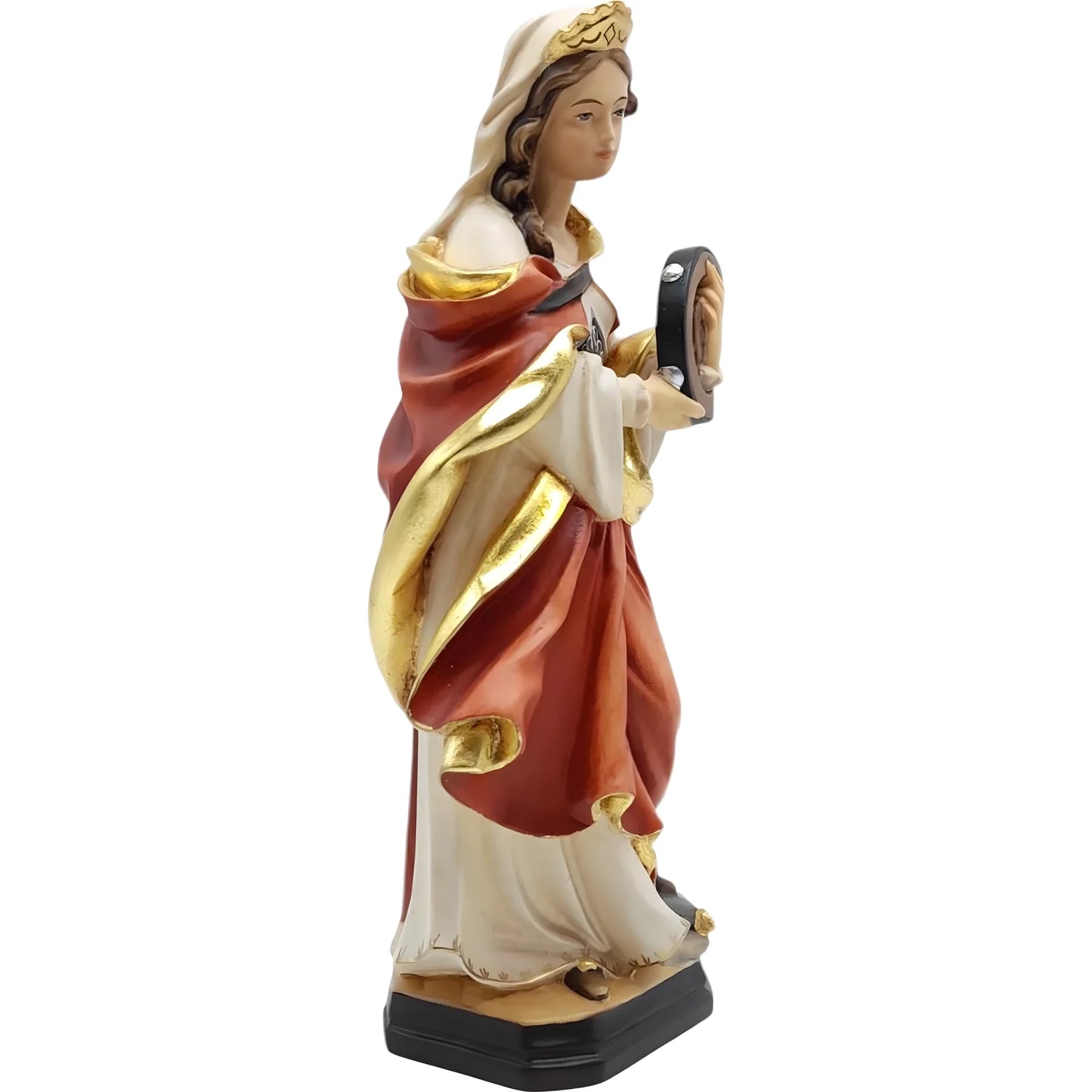 Saint Catherine of Alexandria Statue - Val Gardena Wood Sculpture