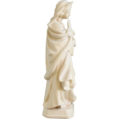 St. Cecilia, Patron Saint of Music Statue with Organ | Wood Carving from Val Gardena