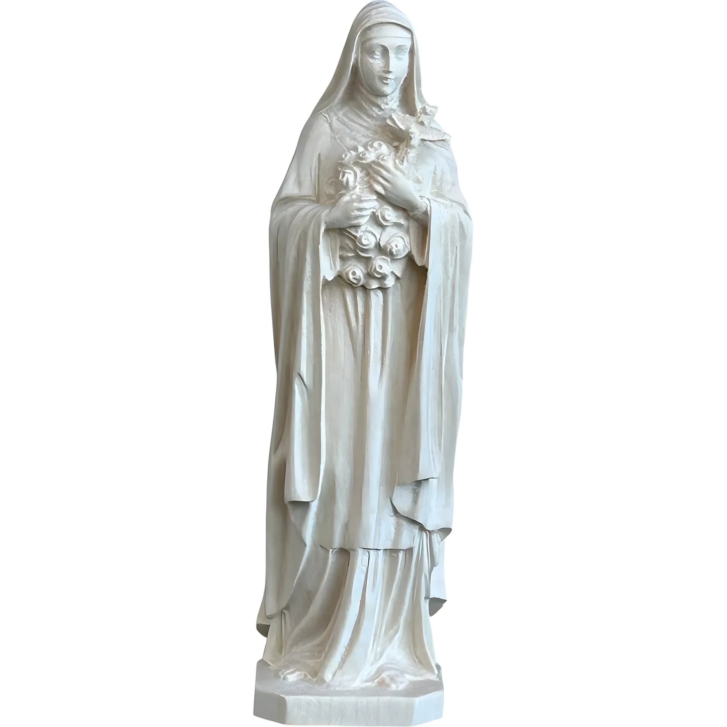 Statue of Saint Thérèse of Lisieux in hand-carved and hand-painted wood