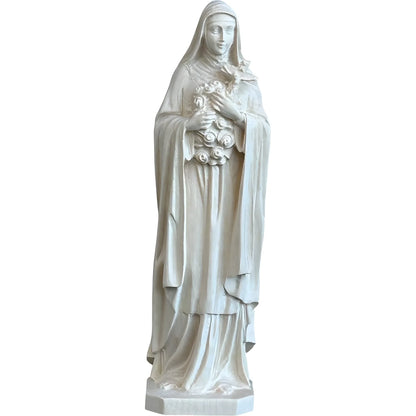 Statue of Saint Thérèse of Lisieux in hand-carved and hand-painted wood