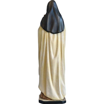 Statue of Saint Thérèse of Lisieux in hand-carved and hand-painted wood