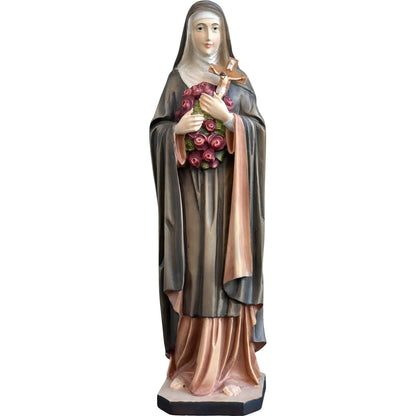 Statue of Saint Thérèse of Lisieux in hand-carved and hand-painted wood