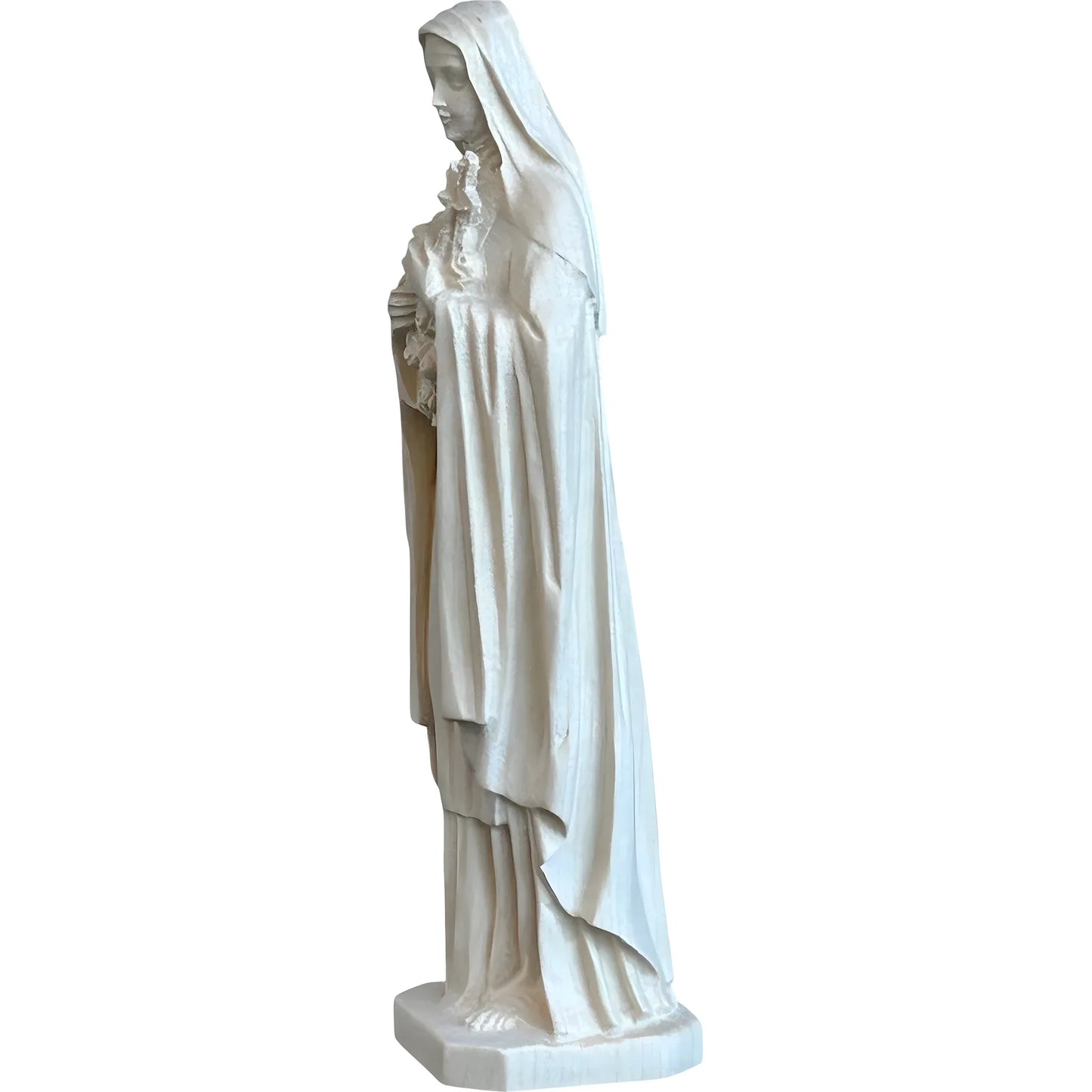 Statue of Saint Thérèse of Lisieux in hand-carved and hand-painted wood
