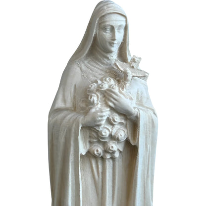 Statue of Saint Thérèse of Lisieux in hand-carved and hand-painted wood