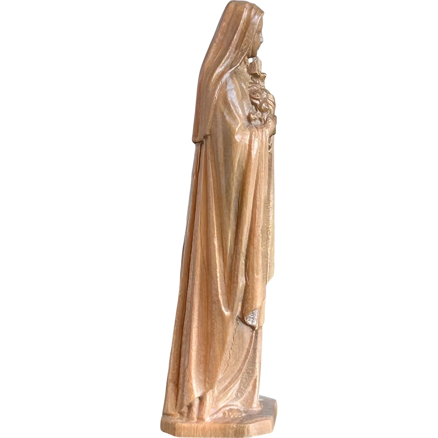 Statue of Saint Thérèse of Lisieux in hand-carved and hand-painted wood