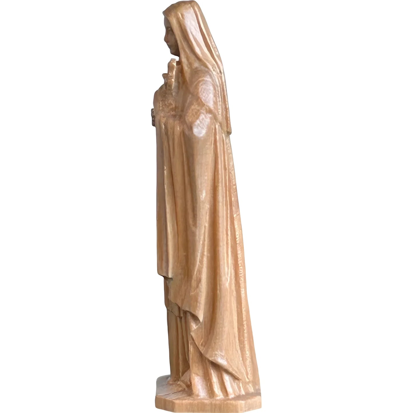 Statue of Saint Thérèse of Lisieux in hand-carved and hand-painted wood