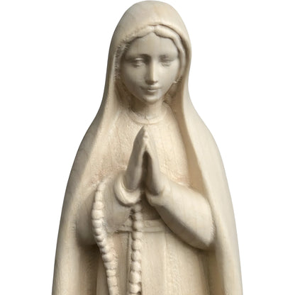 Statue of Our Lady of Lourdes with Saint Bernadette in Wood, Val Gardena