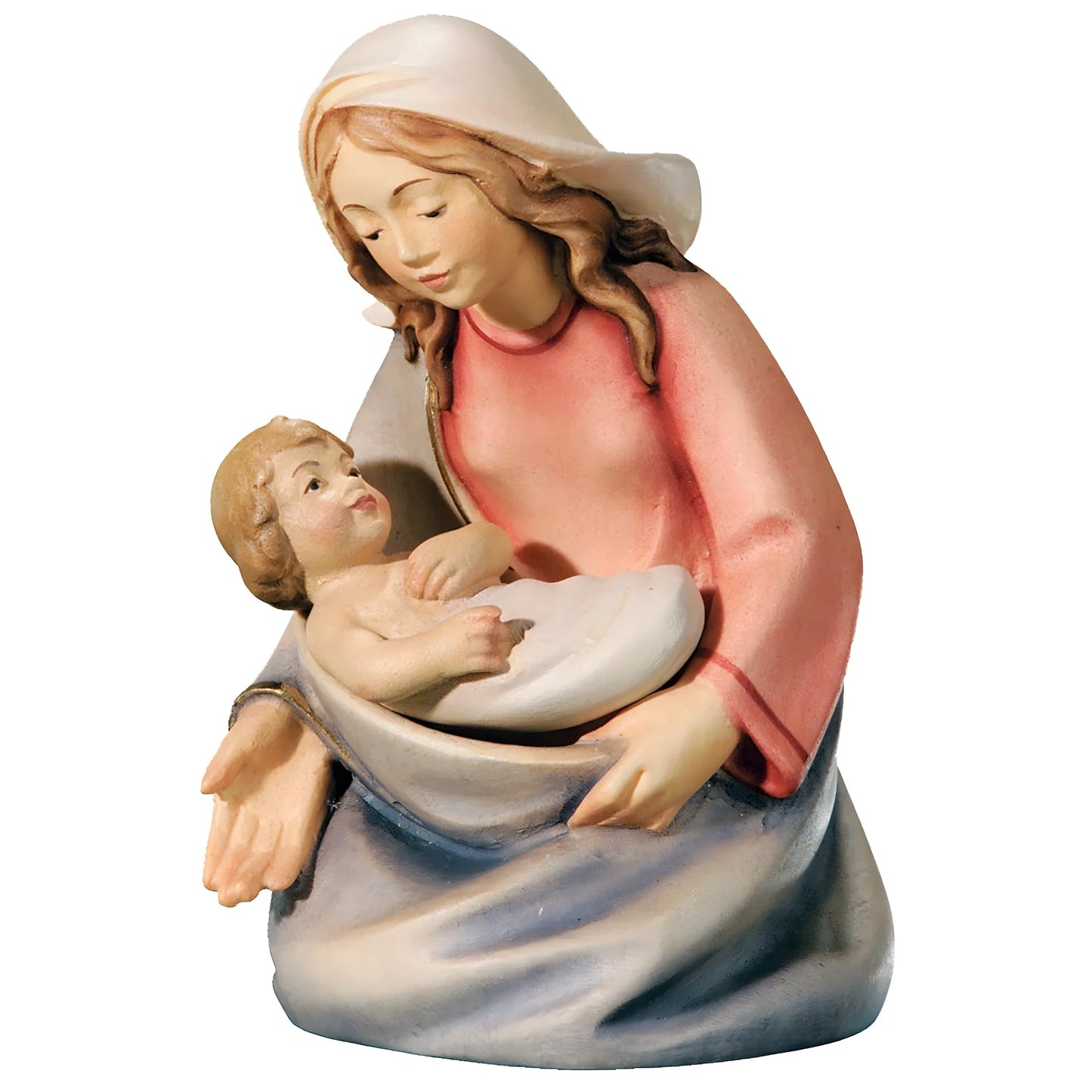 Kneeling Mary in Maple Wood