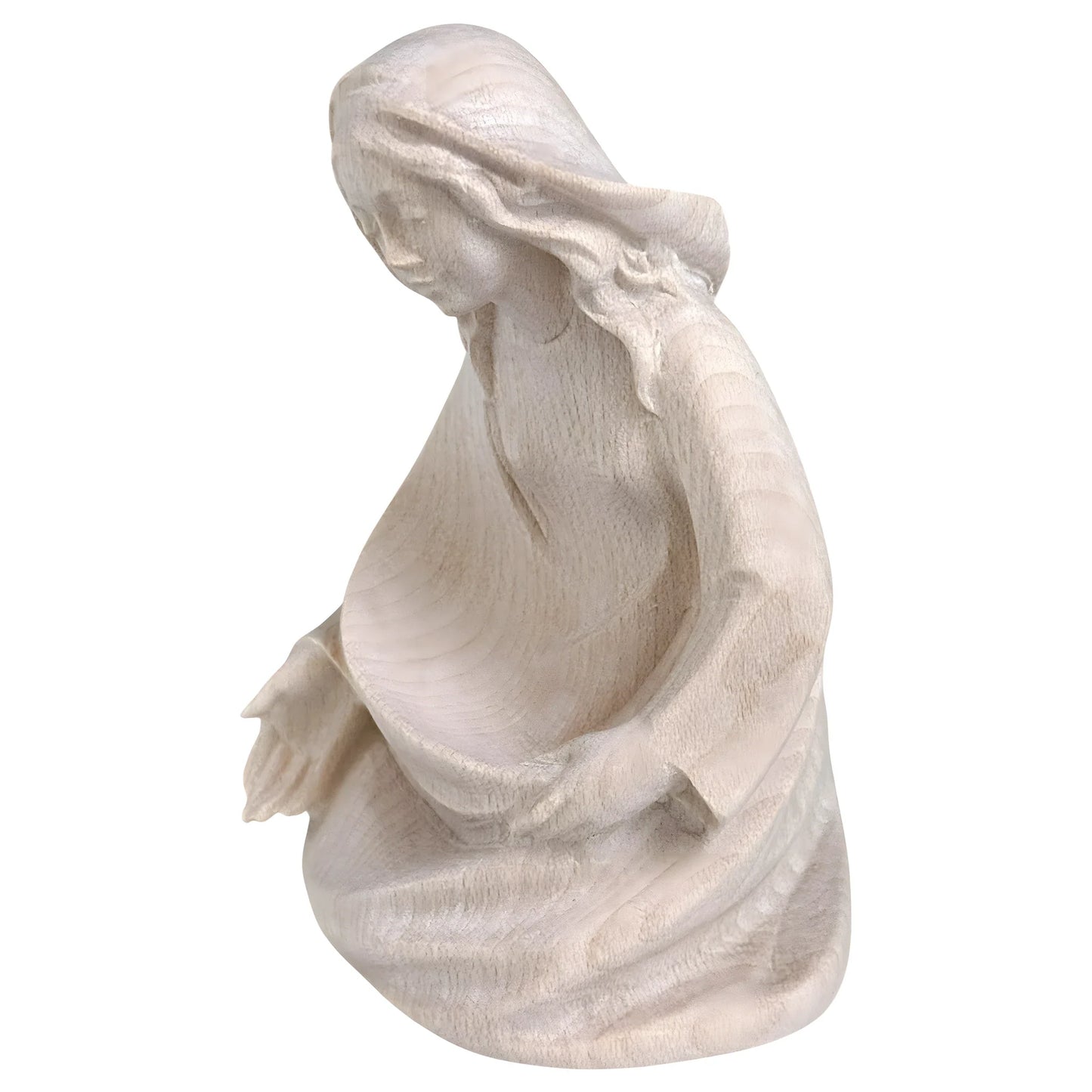 Kneeling Mary in Maple Wood
