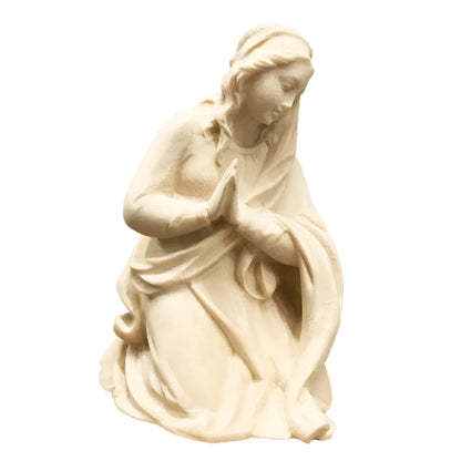Kneeling Mary in prayer - Maple Wood