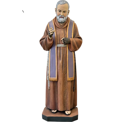Statue of Padre Pio of Pietrelcina 120 cm in Fiberglass