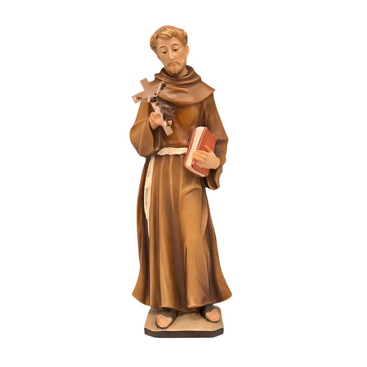 St Conrad Confalonieri Statue in Carved Wood from Val Gardena