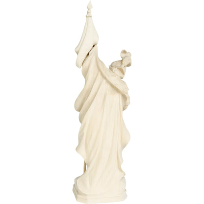 Hand-Carved Wooden Saint Florian Statue from Val Gardena