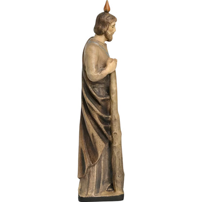 Statue of Saint Jude Thaddeus Carved in Val Gardena Wood