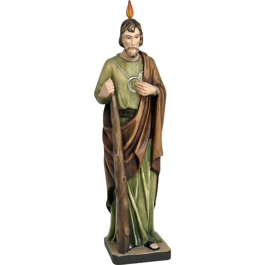 Statue of Saint Jude Thaddeus Carved in Val Gardena Wood
