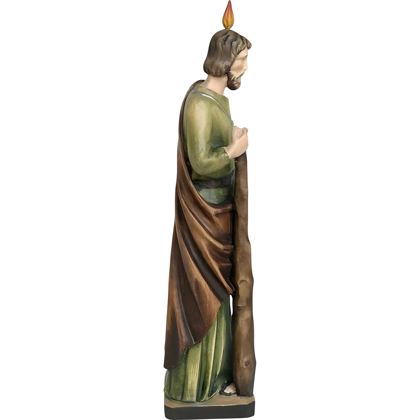 Statue of Saint Jude Thaddeus Carved in Val Gardena Wood