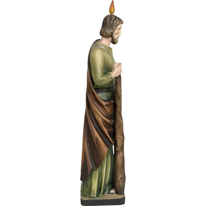 Statue of Saint Jude Thaddeus Carved in Val Gardena Wood