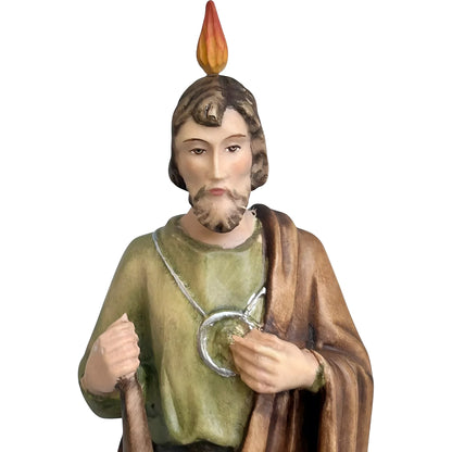 Statue of Saint Jude Thaddeus Carved in Val Gardena Wood