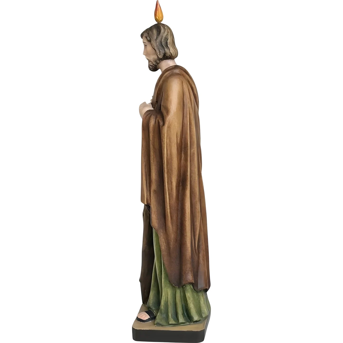Statue of Saint Jude Thaddeus Carved in Val Gardena Wood