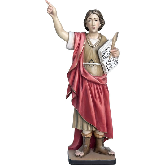 St. Pancras Statue in Carved Wood, Val Gardena