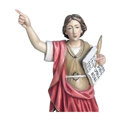 St. Pancras Statue in Carved Wood, Val Gardena