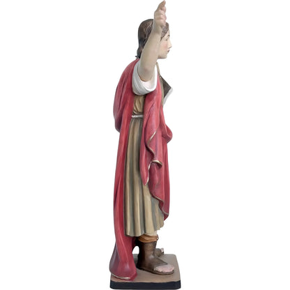 St. Pancras Statue in Carved Wood, Val Gardena