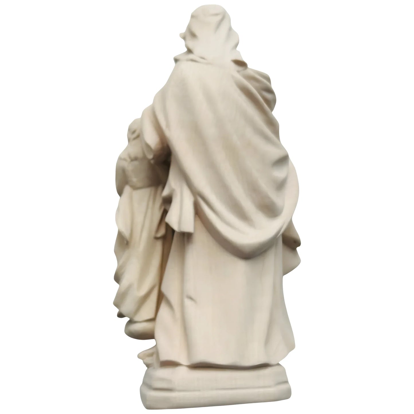 Polychrome Wood Statue of Saint Anne with Baby Mary