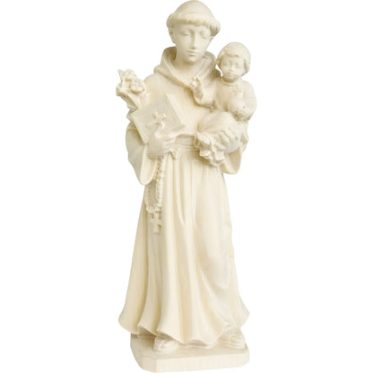 Saint Anthony of Padua and Infant Jesus statue carved in wood