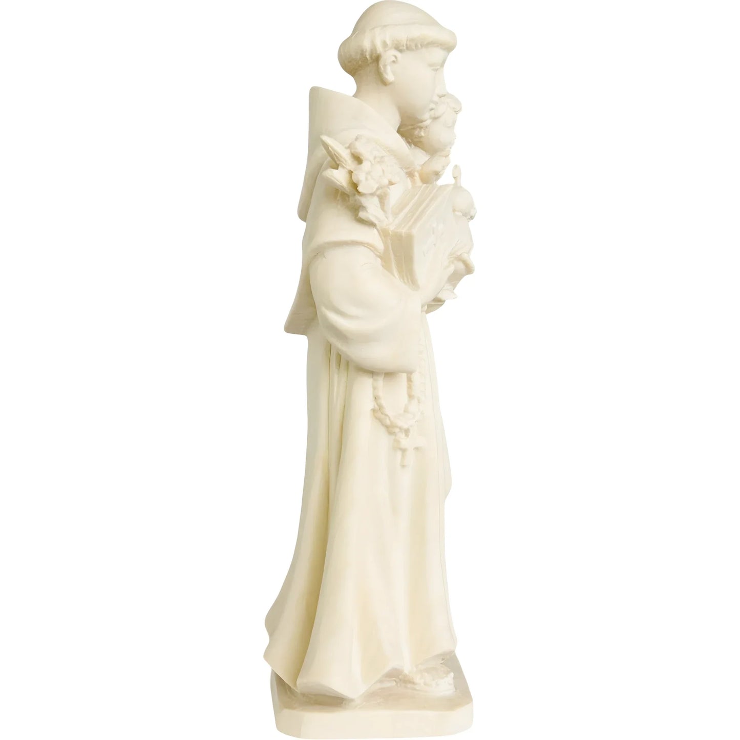 Saint Anthony of Padua and Infant Jesus statue carved in wood