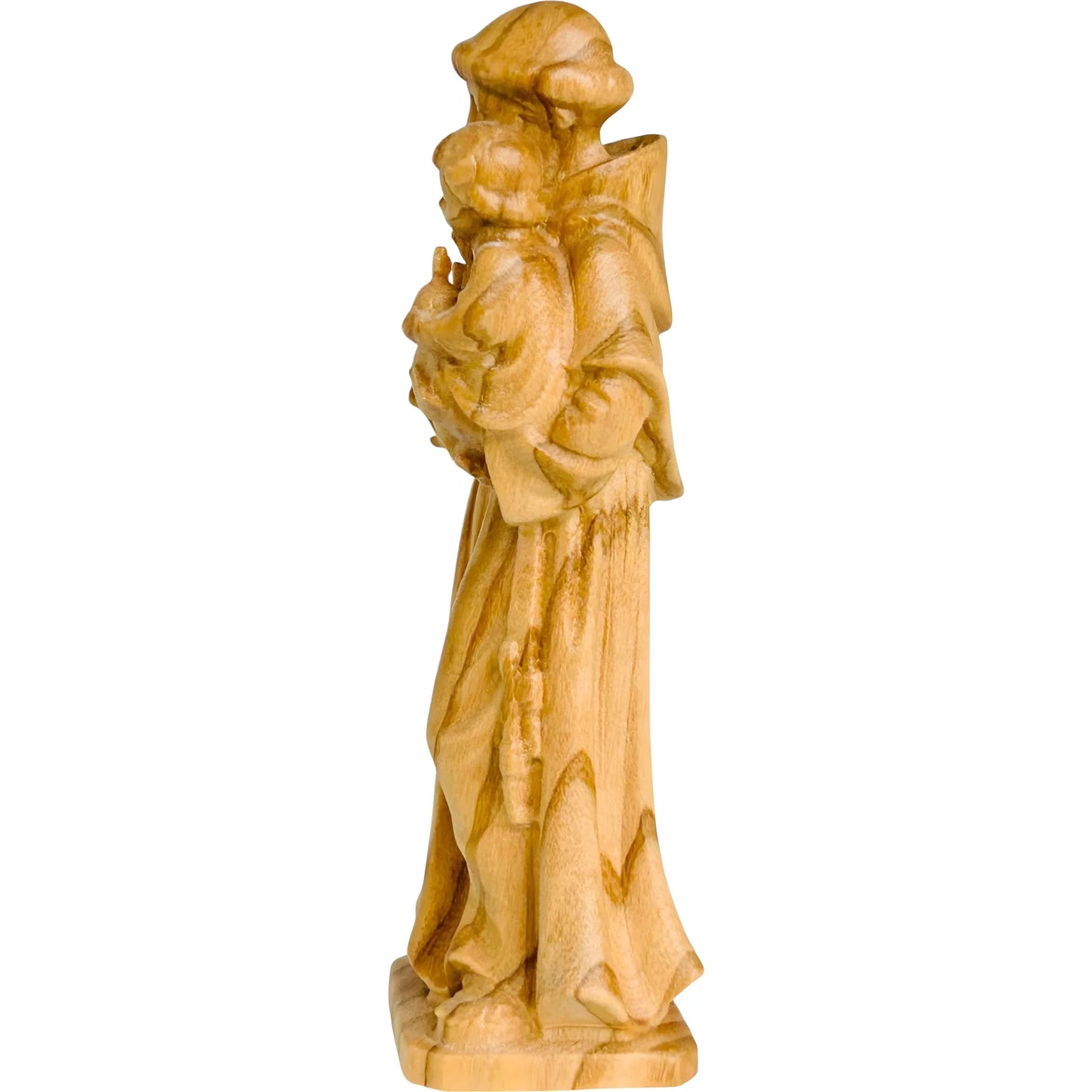 Saint Anthony of Padua and Infant Jesus statue carved in wood