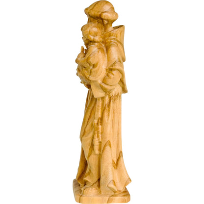 Saint Anthony of Padua and Infant Jesus statue carved in wood