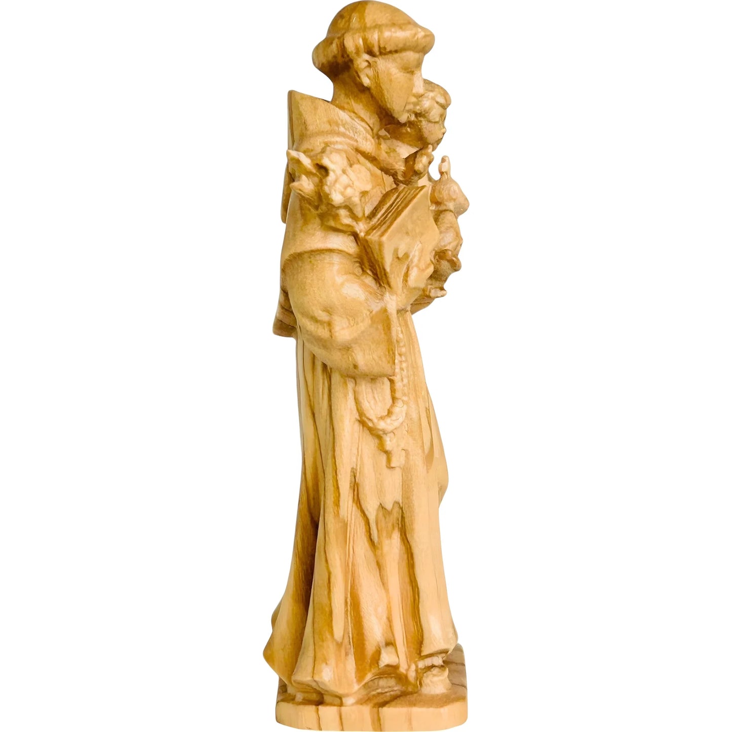 Saint Anthony of Padua and Infant Jesus statue carved in wood