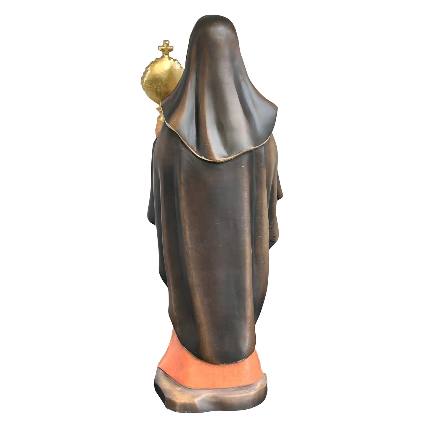 Statue of Saint Clare of Assisi with Monstrance in Wood Carved in Val Gardena
