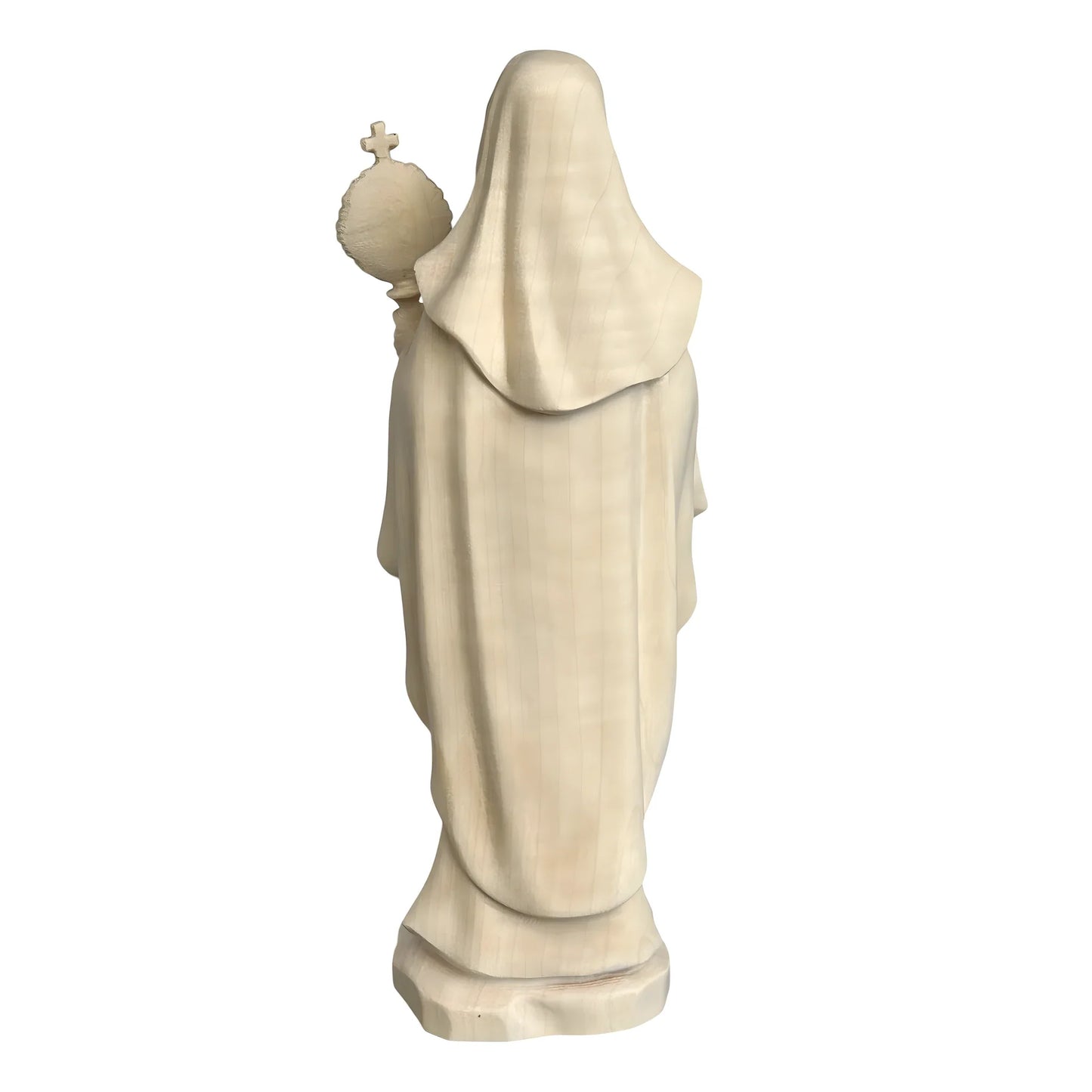 Statue of Saint Clare of Assisi with Monstrance in Wood Carved in Val Gardena