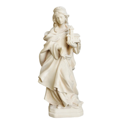 Saint Hedwig Statue in Hand-Carved Wood