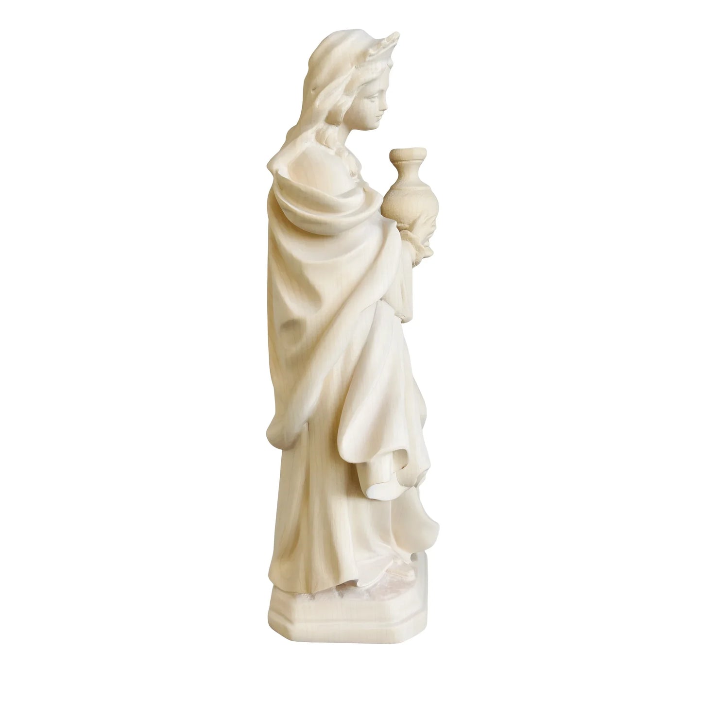 Carved Wooden Statue of Saint Mary Magdalene - Val Gardena Craftsmanship