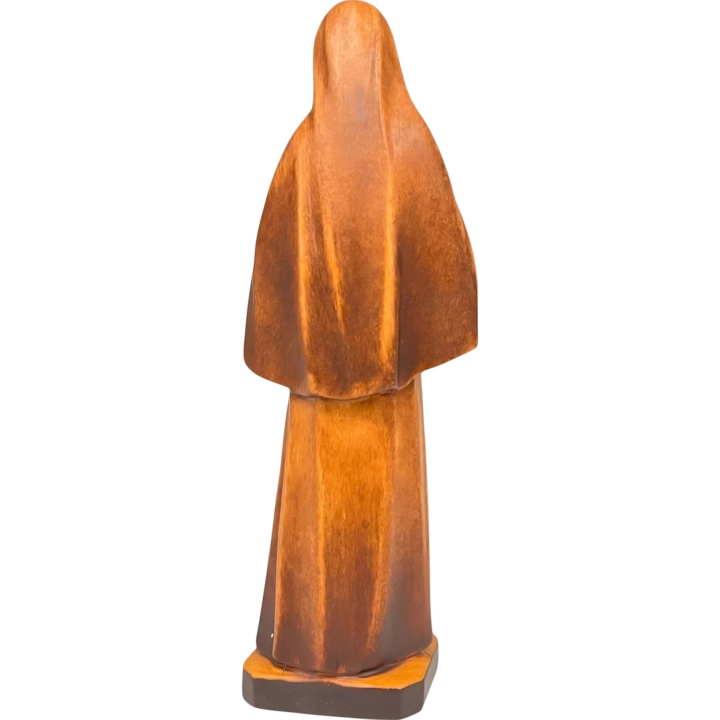 Hand-Carved Wooden Statue of Saint Rita of Cascia from Val Gardena