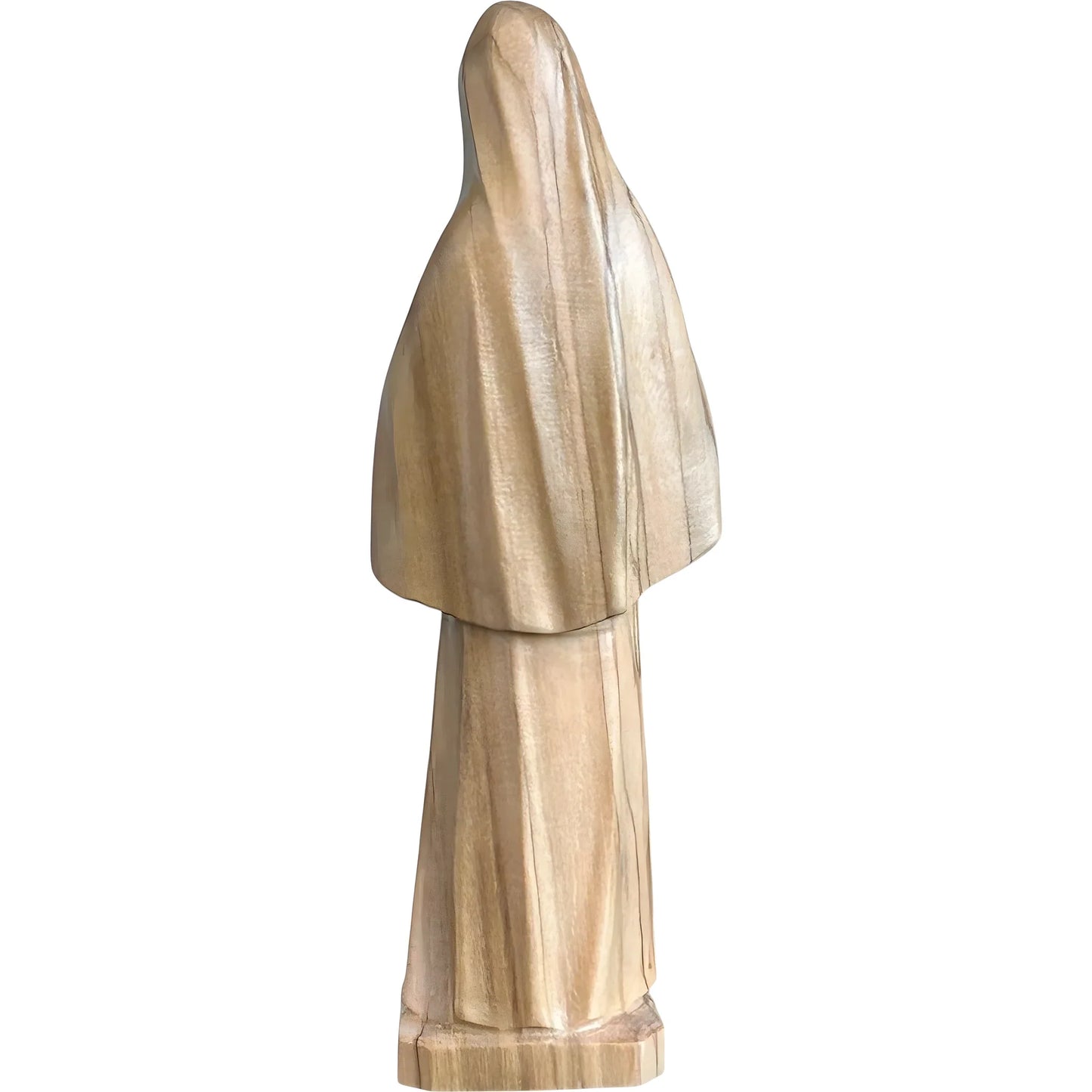 Hand-Carved Wooden Statue of Saint Rita of Cascia from Val Gardena