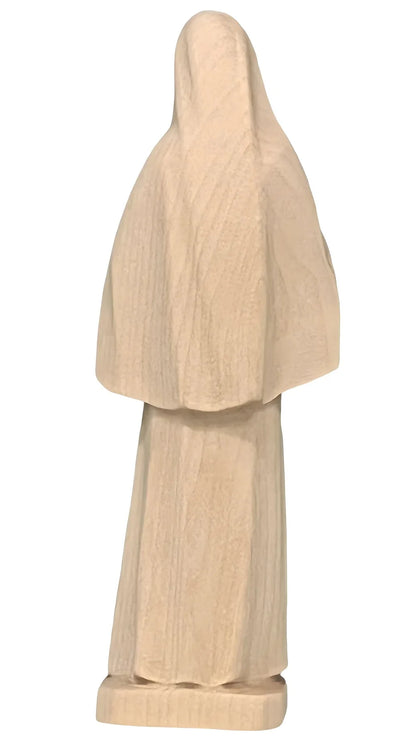 Hand-Carved Wooden Statue of Saint Rita of Cascia from Val Gardena
