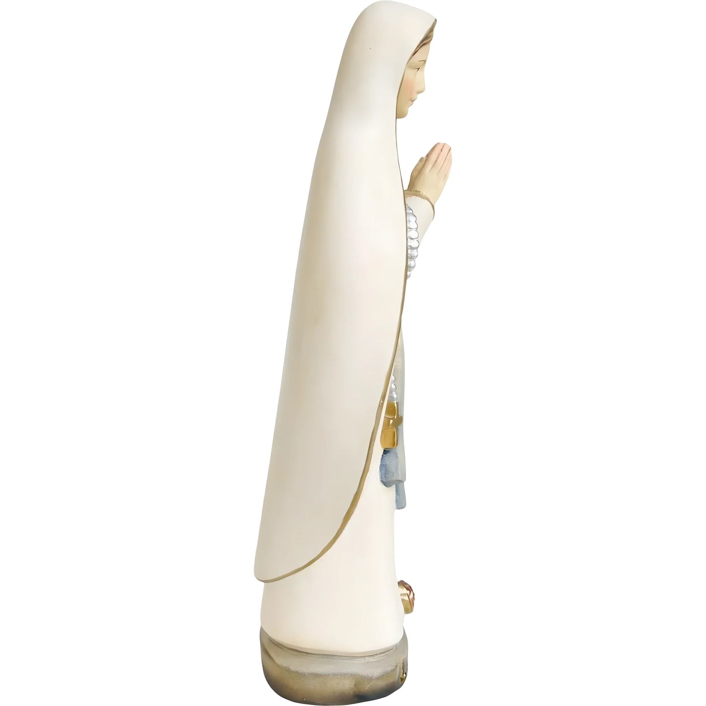 Our Lady of Lourdes Statue and Figurine in Hand-carved Val Gardena Wood