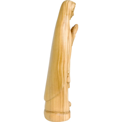 Our Lady of Lourdes Statue and Figurine in Hand-carved Val Gardena Wood