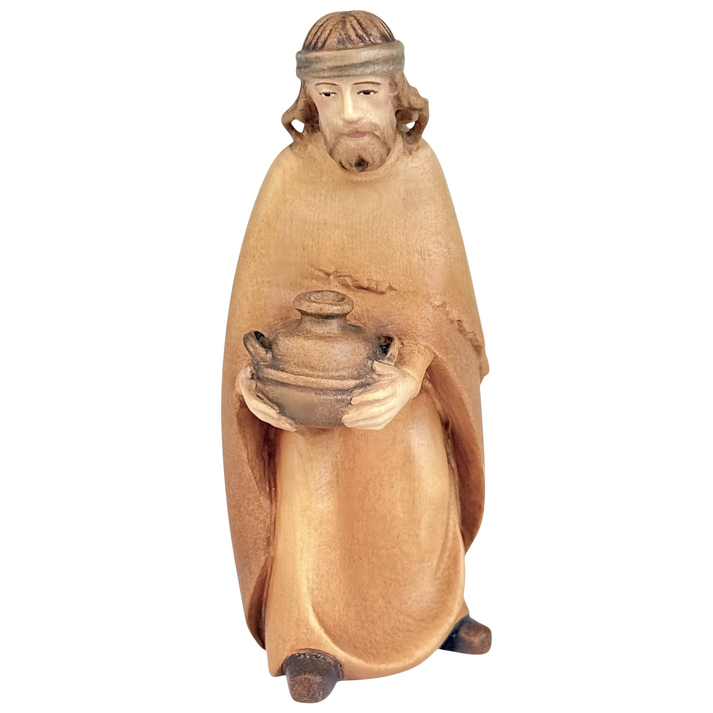 Shepherd with Vase in Maple Wood
