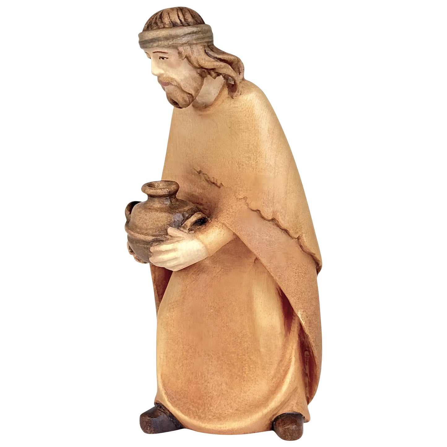 Shepherd with Vase in Maple Wood